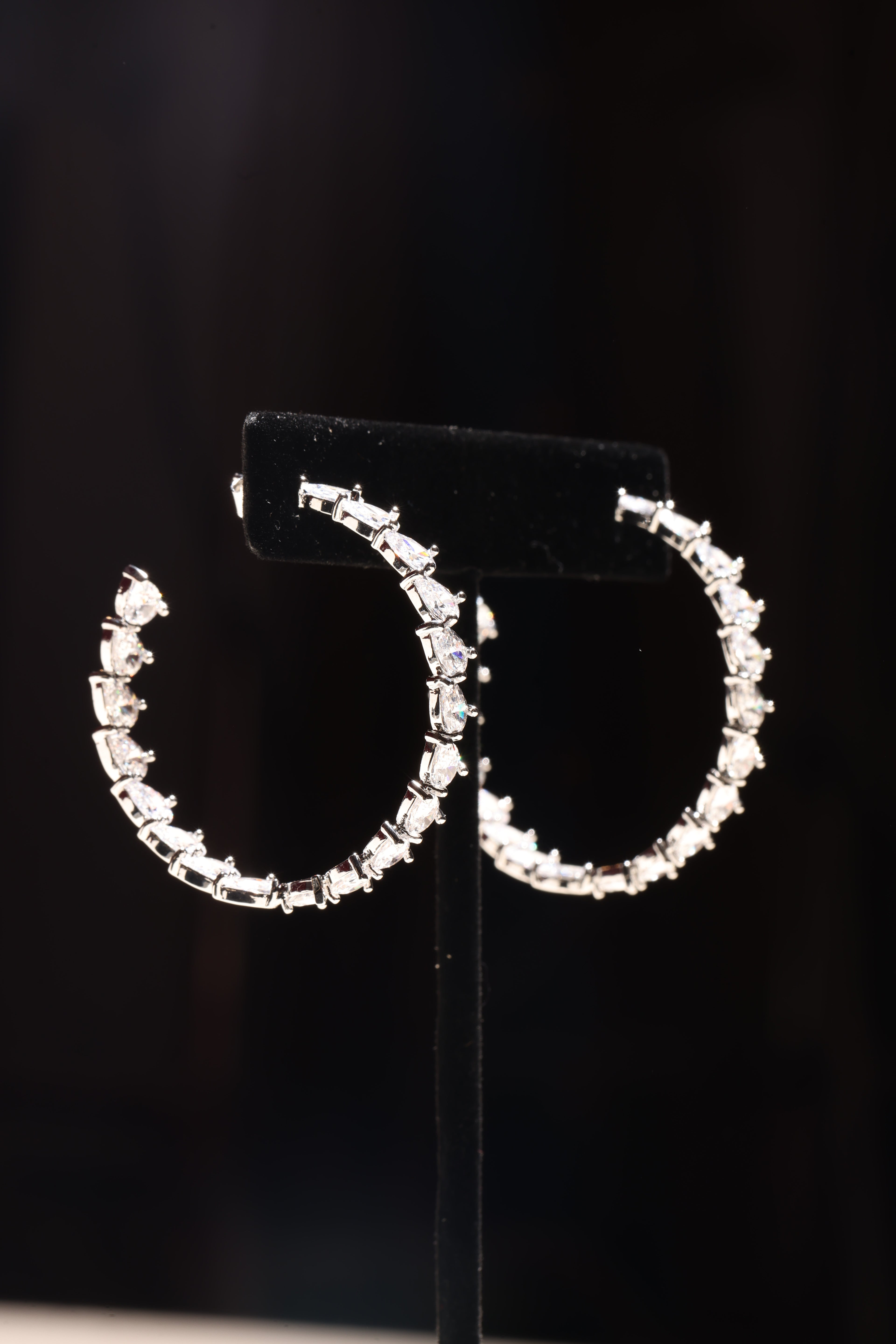 Swarovski Crystal Large Hoops