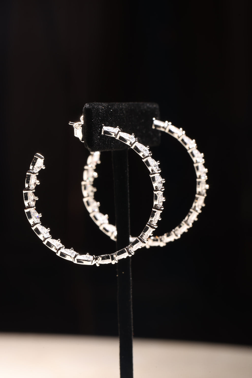 Swarovski Crystal Large Hoops