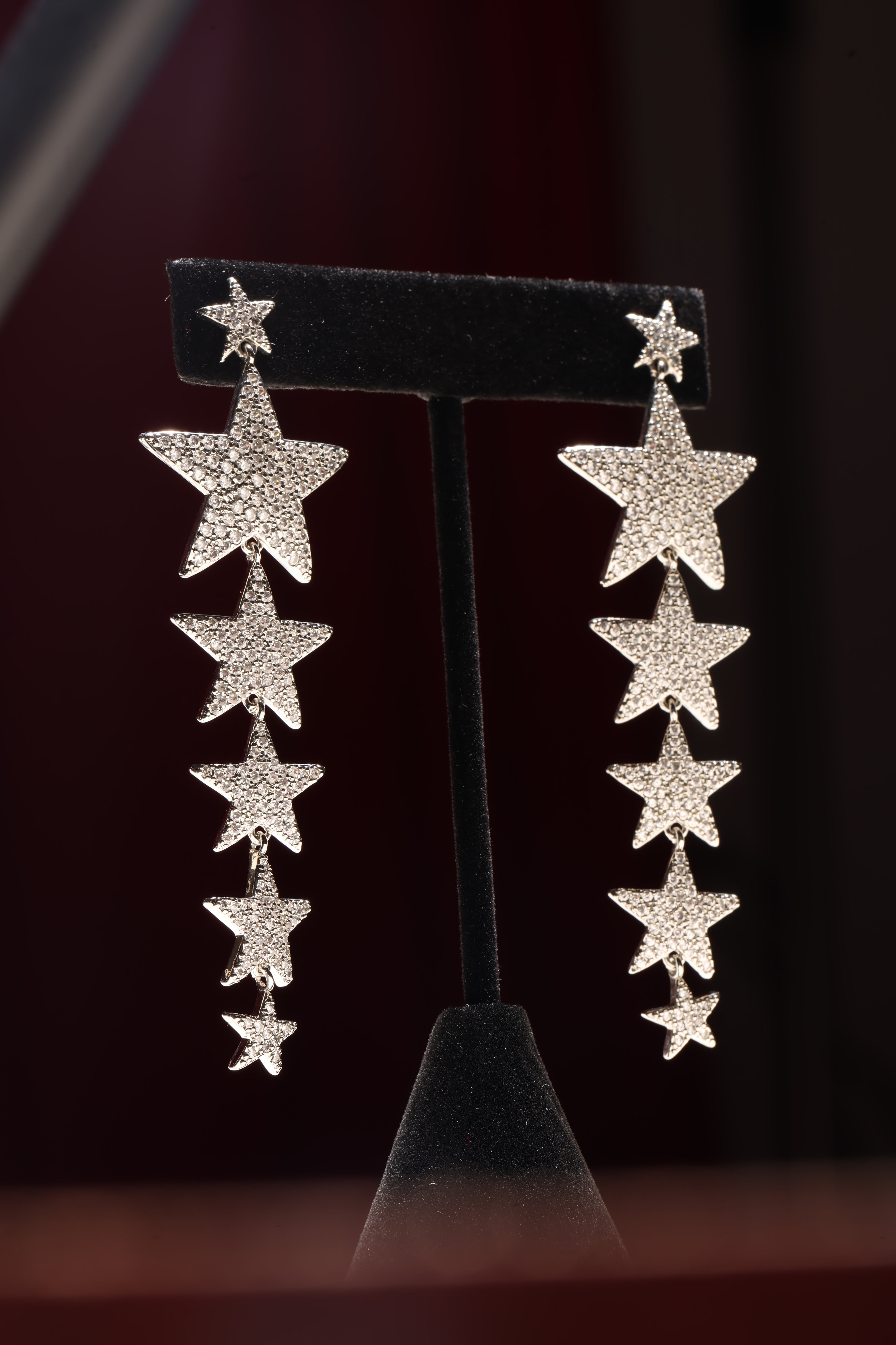Swarovski Crystal Star Earrings