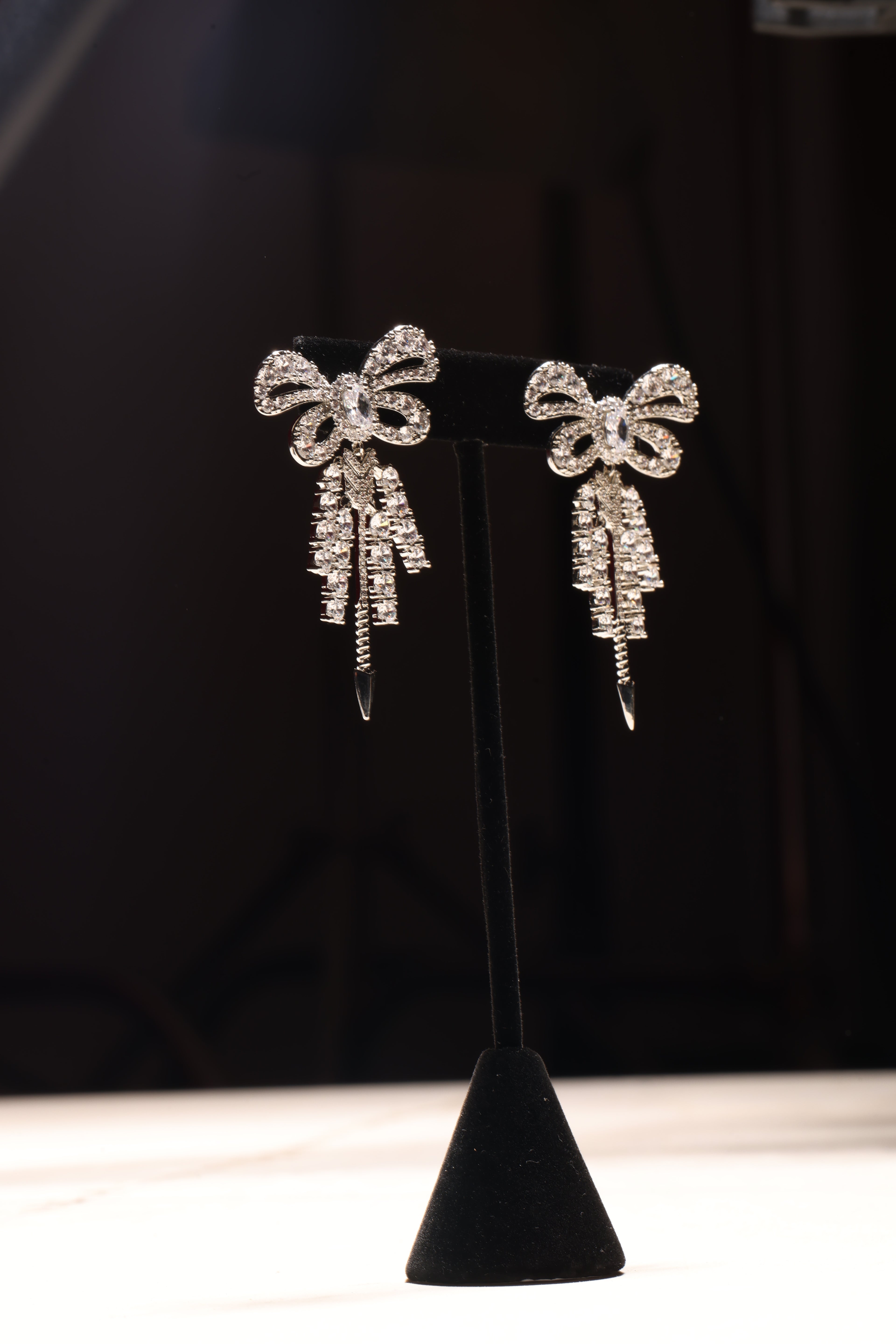 Swarovski Crystal Bow Earrings